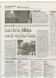 Incontro con l’africa 2012 - il viaggio - Lui e Lei in Africa con la vecchia Guzzi